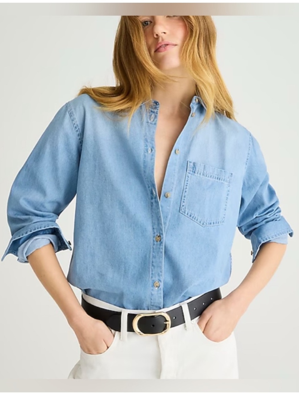 J. Crew Garçon classic chambray shirt in Storm wash